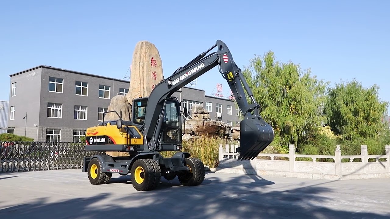 HWL80 wheeled excavator, easy to move, 10% fuel-efficient.Available in stock.#wheelexcavator