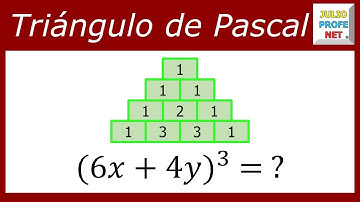 Triángulo de Pascal: binomio con exponente 3 #julioprofe