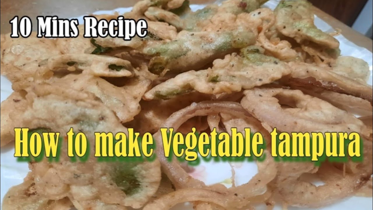 How to make vegetable tempura at home vegetable tempura recipe YouTube