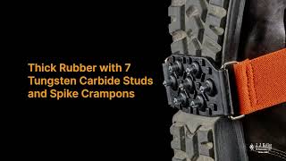 J. J. Keller® SAFEGEAR® Mid-Sole Ice Cleats With Tungsten Studs