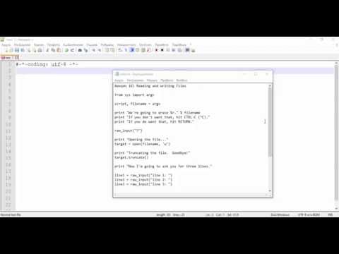 Exercise 16: Reading And Writing Files
