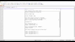 Exercise 16: Reading And Writing Files