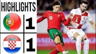 Football Match Portugal Vs Croatia Match Highlights 2024 (720p)HD