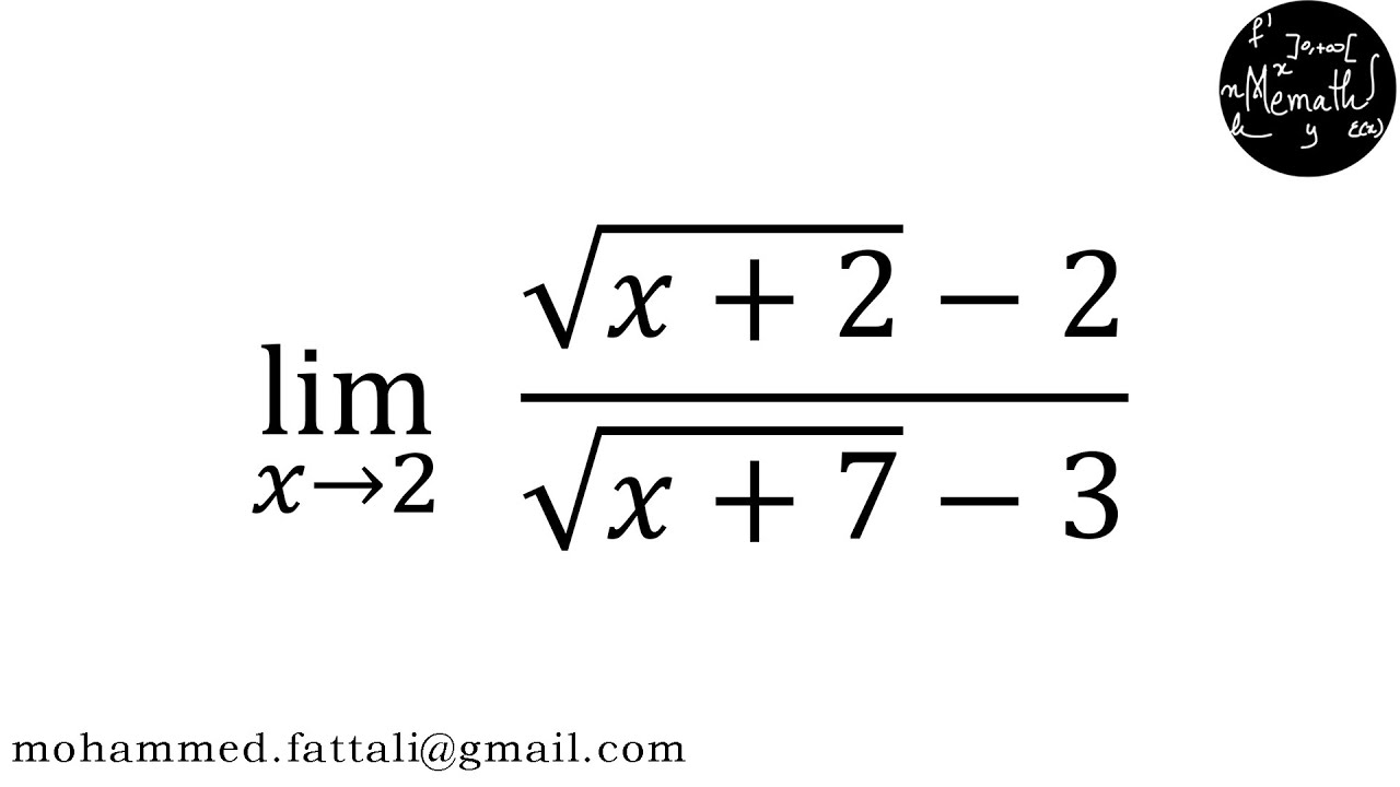 limite x tend vers 2 de (racine(x+2)2)/(racine(x+7)3) YouTube — free download