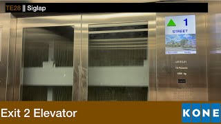 Siglap MRT Station || Kone Elevator (Exit 2)