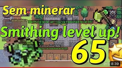 CURSE OF AROS - TUTORIAL - SMITHING LEVEL UP 65 - NOMINER - SEM MINERAR PEGANDO SKILL 65