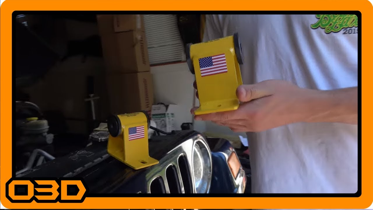 Brown Dog Raised Motor Mounts Installation Project 2004 Jeep Wrangler
