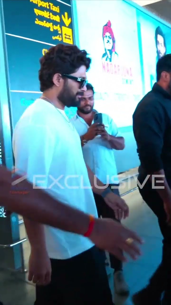 స్టైలిష్ లుక్ లో హైదరాబాద్ తిరిగొచ్చిన ఐకాన్ స్టార్ అల్లు అర్జున్ ?| #AlluArjun | #Pushpa2 | #Shorts