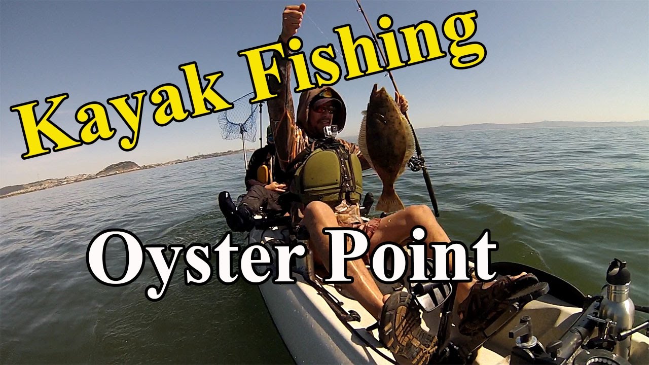 My First Halibut Kayak Fishing Oyster Point, CA YouTube