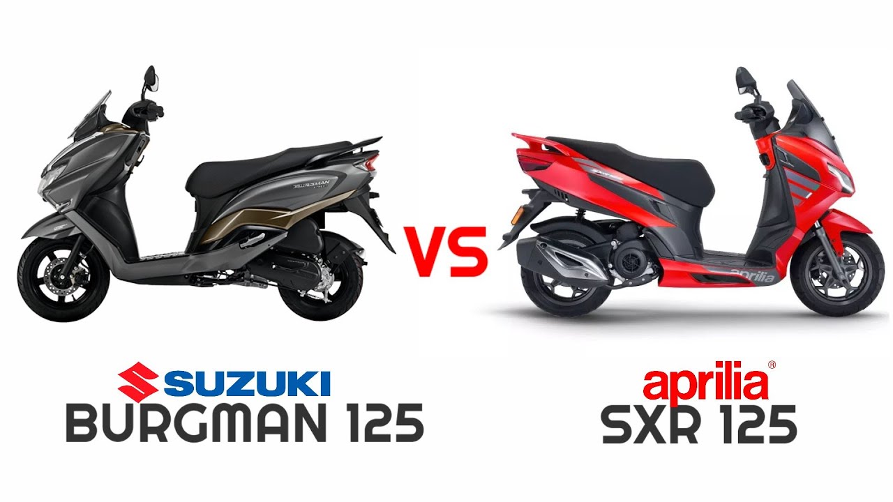 Suzuki Burgman 125 VS Aprilia Sxr 125 2021_Detailed Comparison_Mileage_Top Speed_Price_BIKE INFORMER
