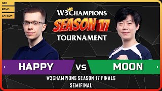 WC3 - [UD] Happy vs Moon [NE] - Semifinal - W3Champions Season 17 Finals