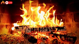 🔥Cozy Fireplace (24\/7)🔥Fireplace with Crackling Fire Sounds (No music)