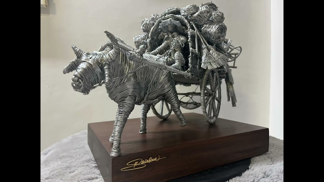 Wire Sculpture Philippines Cow Caravan