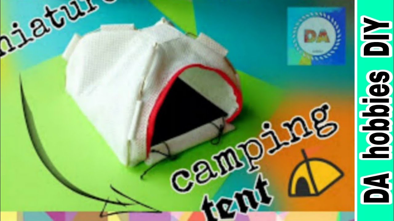 Miniature Camping Tent Gift For Trekkers dollhouse for kids YouTube