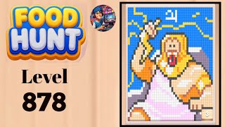 Food hunt pixel puzzle level  878 solution and walkthrough for gameplay 