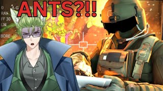 Vtubers React to TheRussianBadger | TOMAHAWKING SPIDERS FOR TRESPASSING | Earth Defense Force 4.1