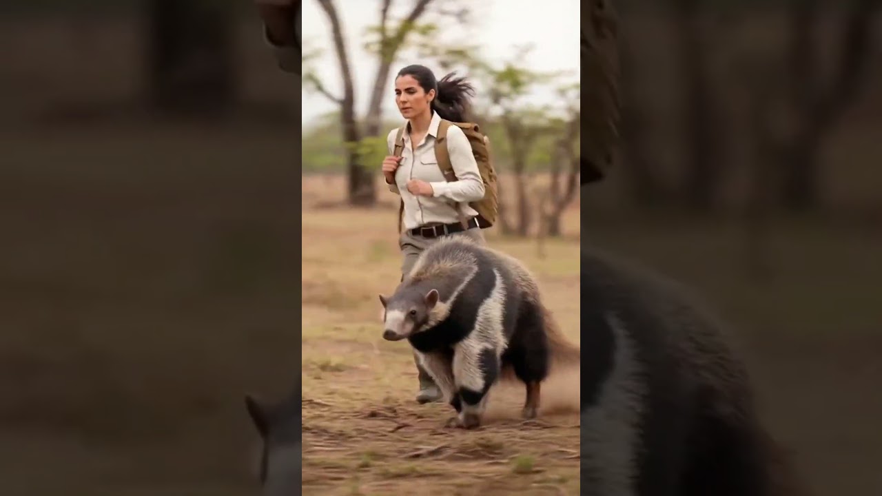 Woman & Anteater vs. Indigo Slime: A Pup's Rescue. 