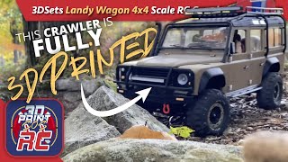 Testing my Fully 3D Printed RC Crawler - 3DSets Landy Wagon 4x4