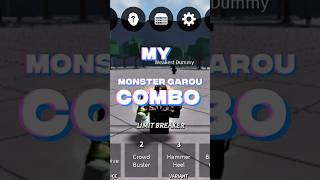 My monster garou combo 70% #roblox #thestrongestbattlegrounds #tsb #tsbg #tsbcombo #tsbgcombo