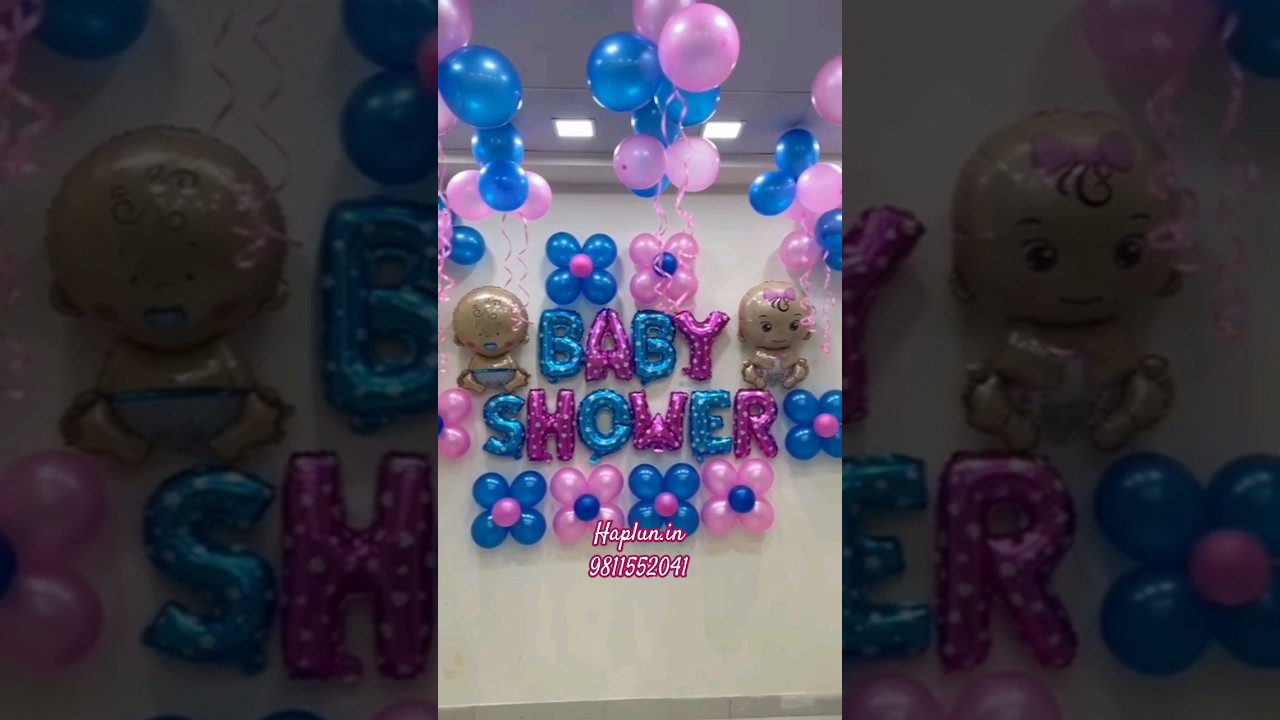 Baby Shower Decor/Simple Baby Shower Decoration at Home/👶