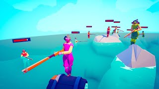 BATTLE ROYALE OF SEA (Battle from the sea) 🌊🌊🌊 | Totally Accurate Battle Simulator TABS