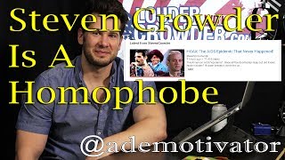 Steven Crowder Is A Homophobe
Steven Crowder made an extremely homophobic video, which was so irritating I had to record this quick response to it.
The new conservatives are just the same as the old conservatives.
My twitter - https://twitter.com/ademotivator
My blog and website - http://thedemotivator.com
My patreon (for support!) - https://www.patreon.com/demotivatoropinion Steven Crowder Is A Homophobe