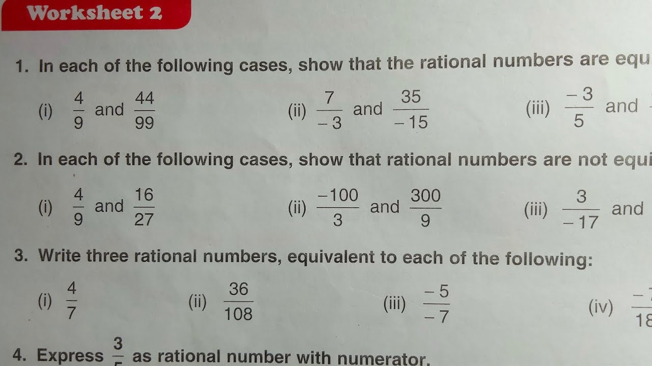 DAV Class 7 chapter 1 worksheet 2 । Class 7 chapter 1 worksheet 2 dav ...