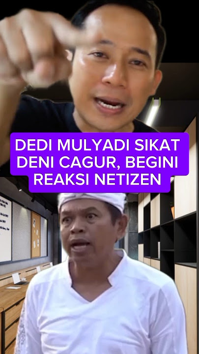 DEDI MULYADI SIKAT DENI CAGUR, BEGINI REAKSI NETIZEN #dedimulyadi#denicagur#shorts