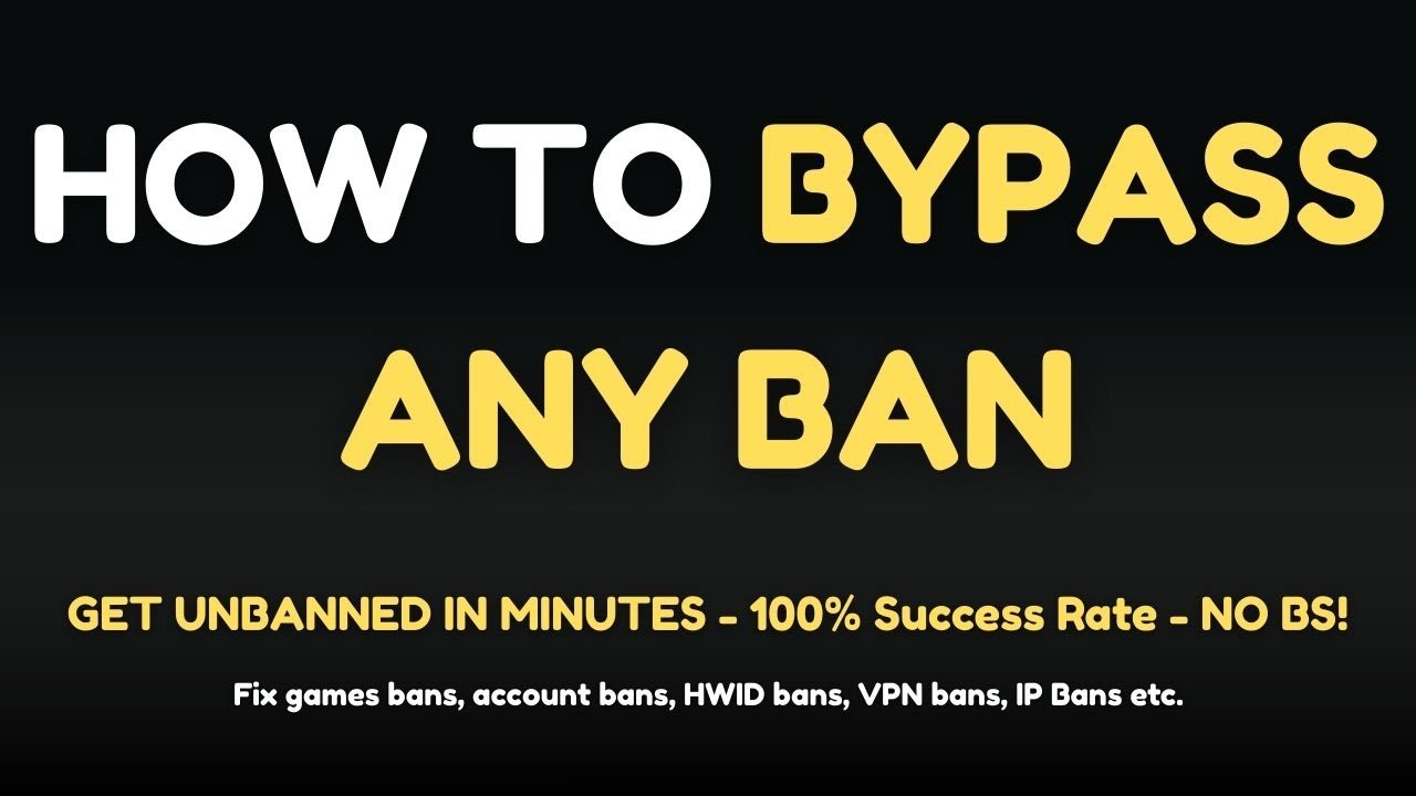 How to get unbanned from any game - Step-by-Step Guide