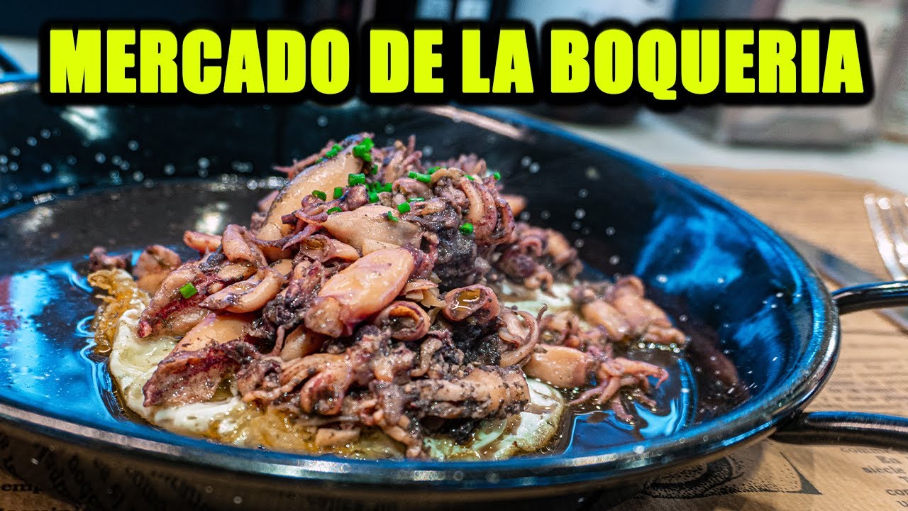 Exploring Barcelona's Mercado de la Boqueria 4K Eating The Best