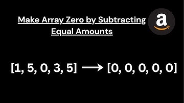 LC 2357 - Make Array Zero by Subtracting Equal Amounts