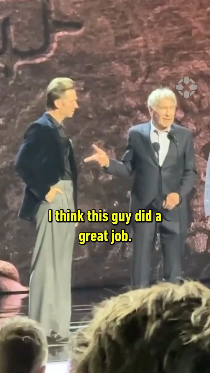 Indiana Jones meets Indiana Jones at #TheGameAwards #indianajones #harrisonford #troybaker #gaming