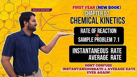 Rate of Reaction | Average vs Instantaneous Rate | Chemical Kinetics Class 12 Chemistry
