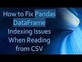Fix Pandas DataFrame Indexing When Reading CSVs
