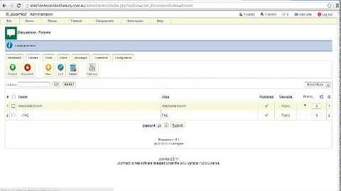 Remove a Forum from Discussions in Joomla 2.5