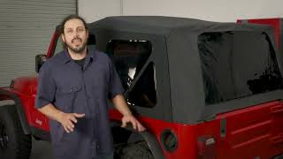 How to Install Rugged Ridge OEM Replacement Soft Top on a Jeep screenshot 1