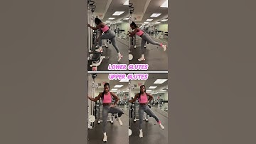 Upper glutes & Lower glute exercises with the cable column 🍑