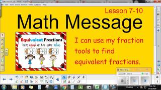 Lesson 7 10 Math Message