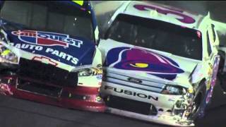 Mark Martin Ryan Newman David Gilliland big crash 2011 Coca Cola 600
