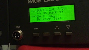 Sage EAS Endec Self Test.
