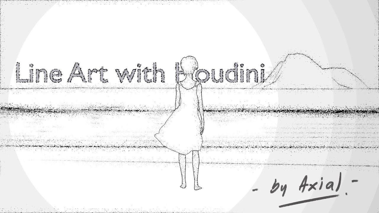 Create Line Arts/Outline for toon stylize in Houdini -- Quick and Easy