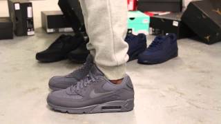 Más grande personaje enlace Nike Air Max 90 Essential "Dark Grey" On-Feet Video at Exclucity - YouTube