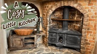 Beginning a Cozy Kitchen in My Tree Stump House