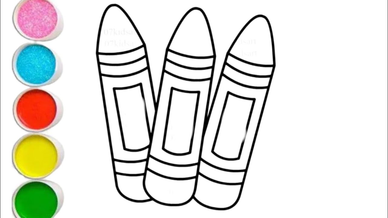 Crayons drawing/easy crayons drawing painting crayons 