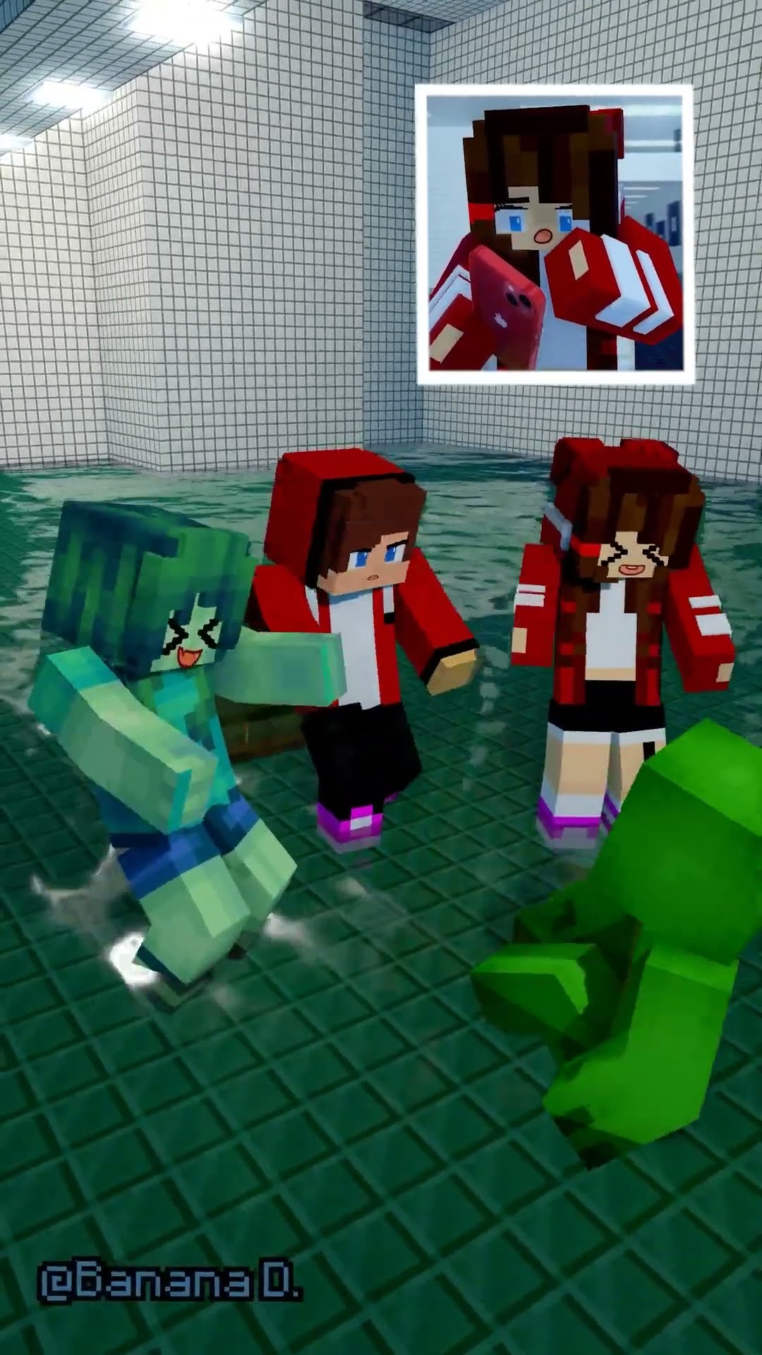 When Jj sister Watching ??? JJ Syster vs Zombie Girl in BACKROOM Level 2 Water Park