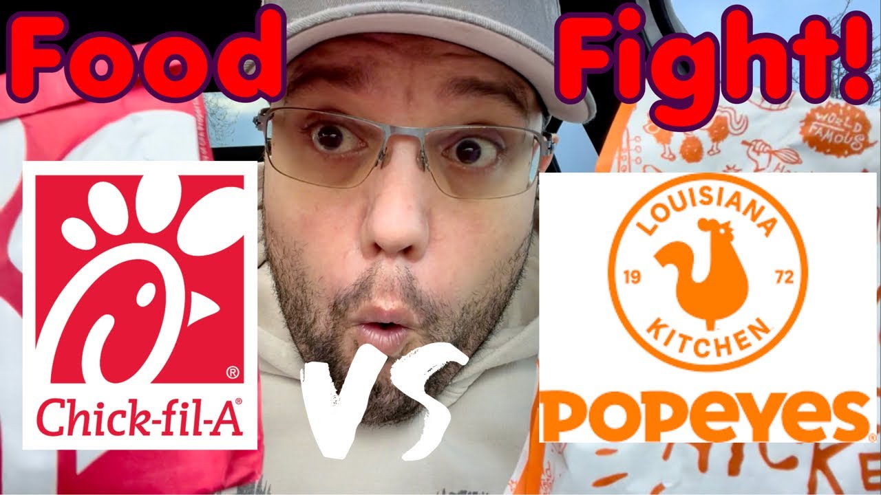 FOOD FIGHT!  Chick-fil-A vs Popeye’s Spicy Chicken Food Review!