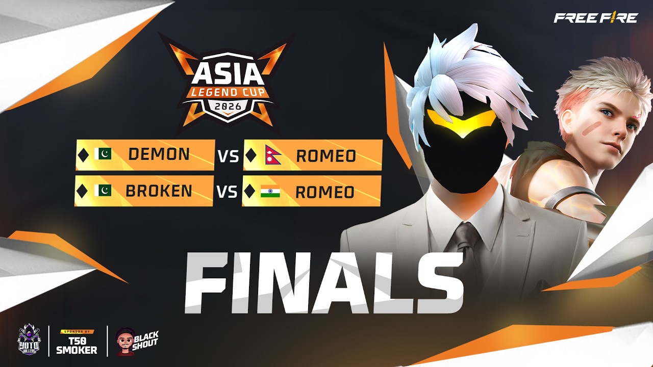 FINAL  ASIA LEGEND CUP 1VS1🏆 🇮🇳🇵🇰🇳🇵🇧🇩⚔️🔥 DEMON 🇵🇰VS ROMEO🇳🇵 _ BROKEN🇵🇰 VS ROMEO🇮🇳