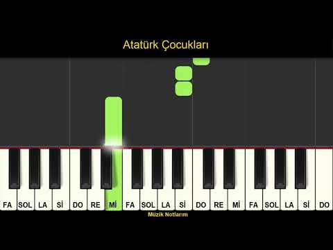 Atatürk Çocukları Melodika Org Notaları