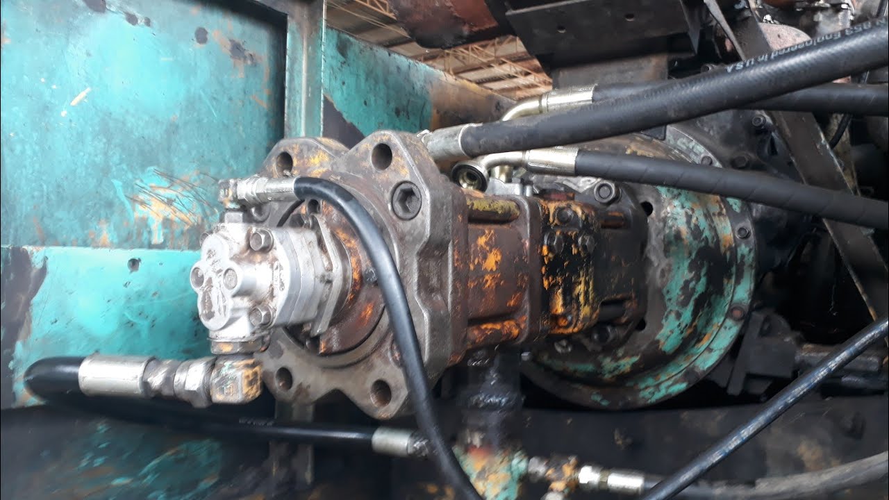 ซ่อมแบคโฮ CAT200ติดตั้งK3V เทคนิคการติดตั้ง 0856937306