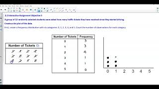 Math 14 2.2 Objective 5: Create a dot plot of the data.